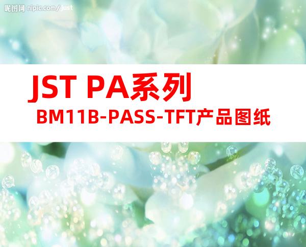JST PA系列 BM11B-PASS-TFT产品图纸